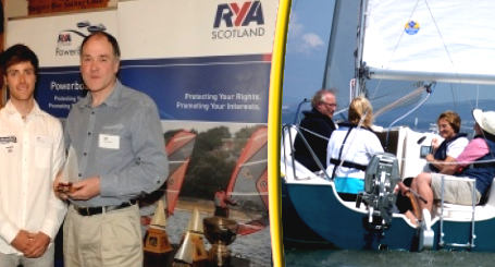 John Parlane Receives RYA Instructor of the Year Award from Olympic Medallist, Luke Patience