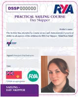 RYA Day Skipper Practical Course Certificate